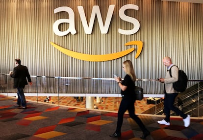 Participantes en la conferencia anual de Amazon sobre computación en la nube, en Las Vegas en noviembre de 2017.