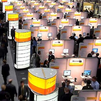 Feria de tecnología Cebit en Hannover (Alemania).