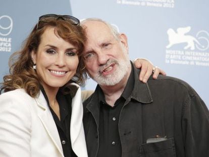 Brian de Palma junto a una de las protagonistas de &#039;Passion&#039;, Noomi Rapace