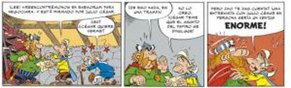 Doblepolemix, que se iba a llamar Wikileaks, es el personaje que representa a Assange en el cómic.