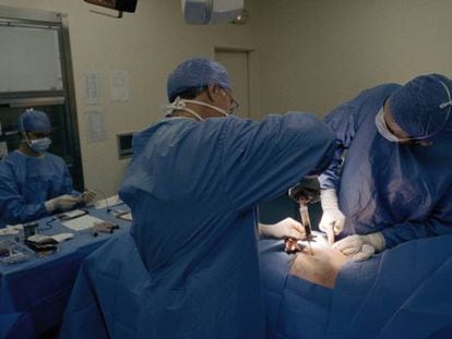 La obtenci&oacute;n de c&eacute;lulas para trasplante implica perforar el hueso de la cadera, un procedimiento doloroso.