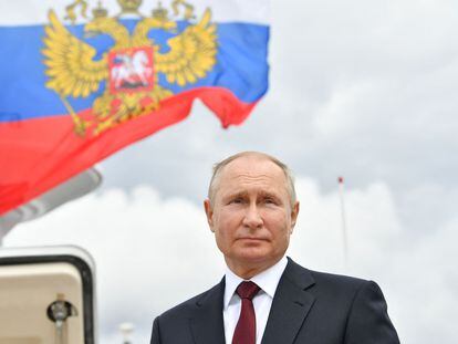 El presidente ruso, Vladímir Putin, el pasado 25 de julio en San Petersburgo.