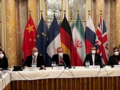Negociación sobre el acuerdo nuclear iraní, en diciembre en Viena.
