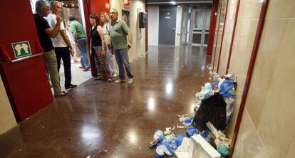 Imagen del interior del hospital, el pasado d&iacute;a 15.