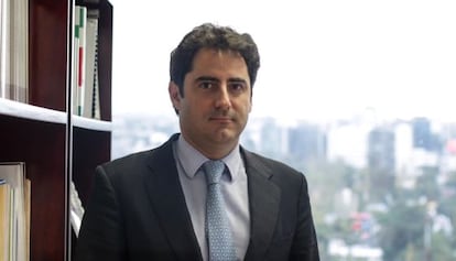 Luis Madrazo durante la entrevista, Ciudad de México.