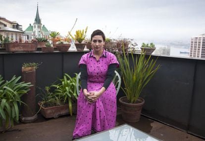 Natalia Berbelagua, en Valparaíso.