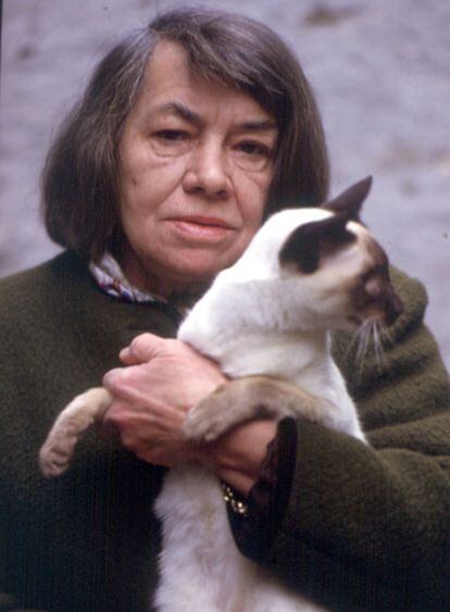 La escritora Patricia Highsmith.