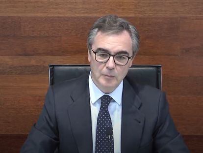 El consejero delegado de Bankia, José Sevilla, durante la presentación de resultados del primer trimestre de 2020.

EUROPA PRESS
29/04/2020 