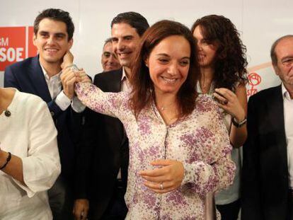 La nueva secretaria general se ha rodeado de los alcaldes de Fuenlabrada, Alcalá de Henares y Móstoles.