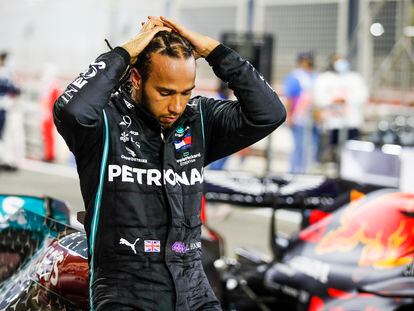 Lewis Hamilton, durante el gran premio de Bahréin del pasado fin de semana.