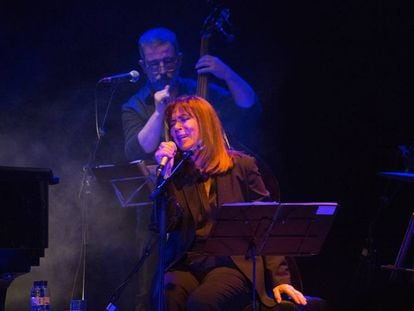 Maria del Mar Bonet, en el concert als Lluïsos d'Horta.