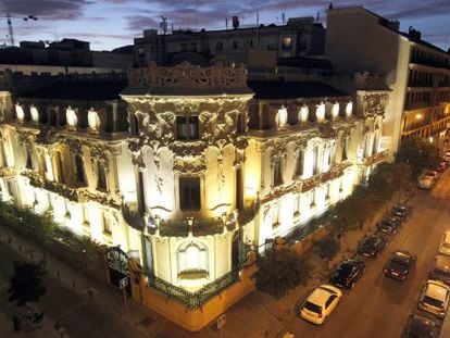 La sede de la SGAE en Madrid.