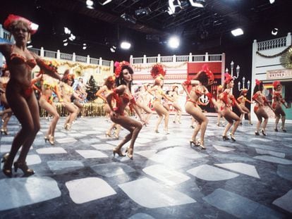 Las Mama Chicho, en el programa 'Tutti Frutti', emitido en Telecinco en 1997.