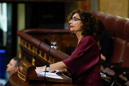 La ministra de Hacienda, María Jesús Montero.