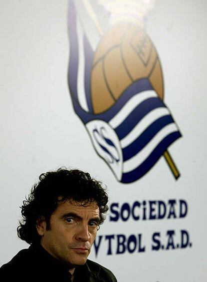 Juanma Lillo, durante su presentación.