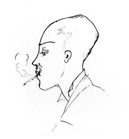 Rimbaud después de cortarse el pelo a cero, retratado por Ernest Delahave a principios de 1876
