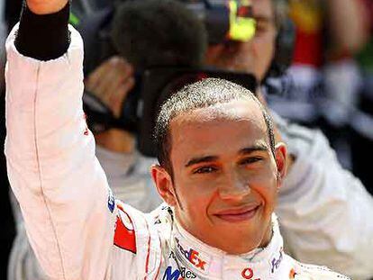 Lewis Hamilton, en Gran Bretaña.