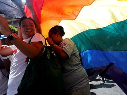 Marcha del orgullo gay en Caracas.