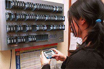 Una imagen del sistema de control instalado en el Instituto Vallecas Magerit, de Madrid.