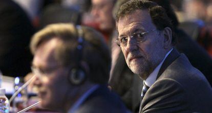 Rajoy durante la sesión plenaria del G-20.