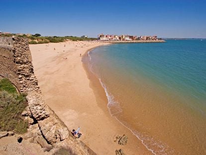 Playa de la Muralla, en la localidad gaditana de El Puerto de Santa María.