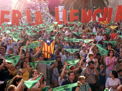 Diada per la llengua a Palma, l'any 2000.