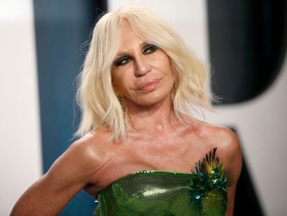 Donatella Versace, el pasado mes de febrero.