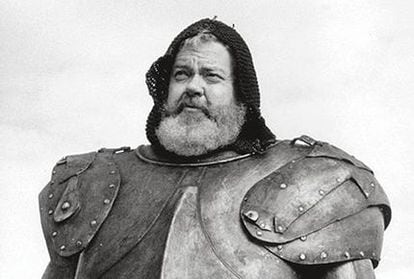 Orson Welles como Falstaff en 'Campanadas a medianoche'.