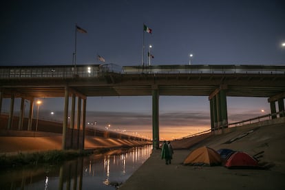 Vista del Puente Internacional Paso del Norte, el 22 de diciembre de 2022. 