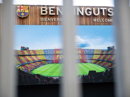 El Camp Nou, cerrado a los turistas y al público por el parón de competición desde el decreto del estado de alarma.