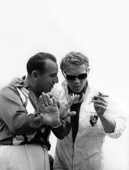 McQueen, en una carrera en California en 1962.