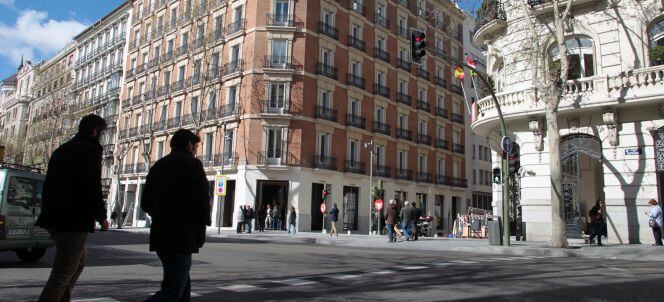 Calle Serrano en Madrid