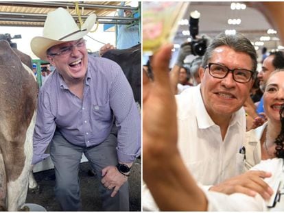 Marcelo Ebrard y Ricardo Monreal, aspirantes la candidatura de Morena.