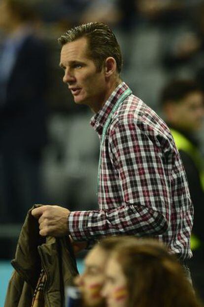 I&ntilde;aki Urdangarin, en la final del Mundial de balonmano.