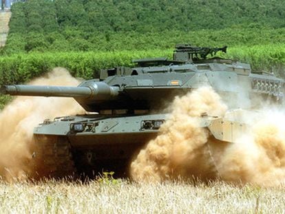 Carro de combate Leopard 2E del Ejército español, en una imagen de archivo.