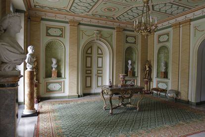 Visita por el interior del Palacio de Liria en 2011.