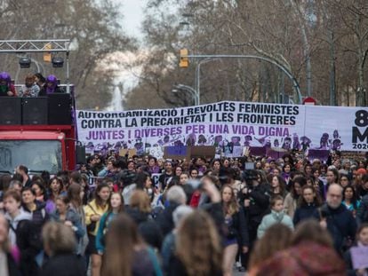 Manifestació del 8 de març a Barcelona.