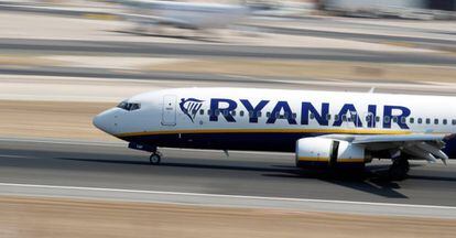 Un avión de Ryanair.
