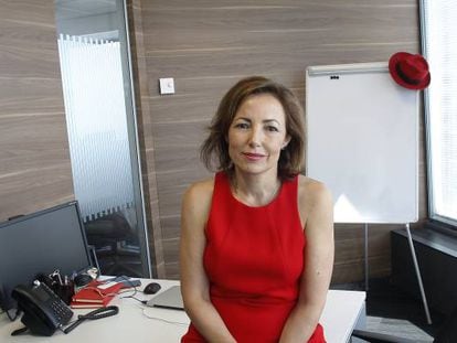 Julia Bernal, directora general de Red Hat en su despacho en Madrid.