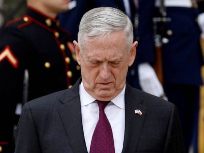 Jim Mattis, el pasado abril en el Pentágono.