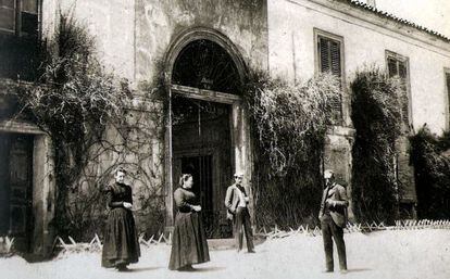  La fachada de la Quinta del Sordo de Goya en 1905.