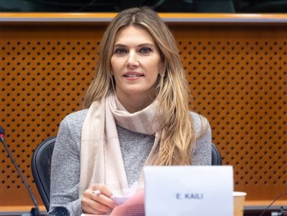 Eva Kaili, exvicepresidenta de la Eurocámara, investigada por presunta corrupción, en una imagen del Parlamento Europeo.