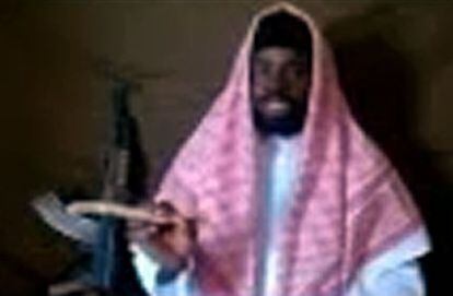 Una captura de un v&iacute;deo de Youtube de Abubakar Shekau, supuesto l&iacute;der del grupo extremista Boko Haram.