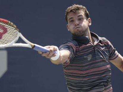 Dimitrov, en su partido contra Sousa