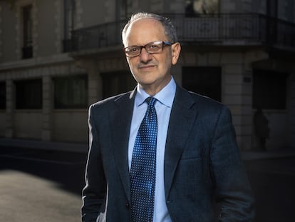 El físico Guido Tonelli, en Ginebra este pasado mes de marzo.