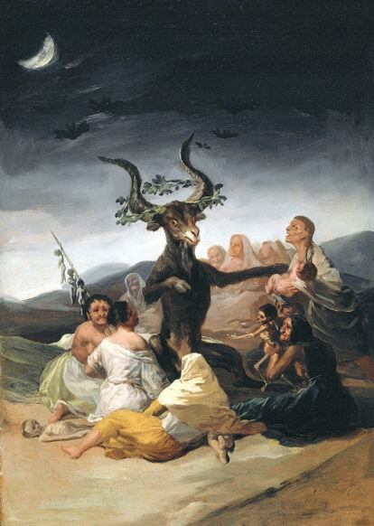 'El aquelarre', otro de los cuadros de Goya expuestos en la Fundación Beyeler estos días.
