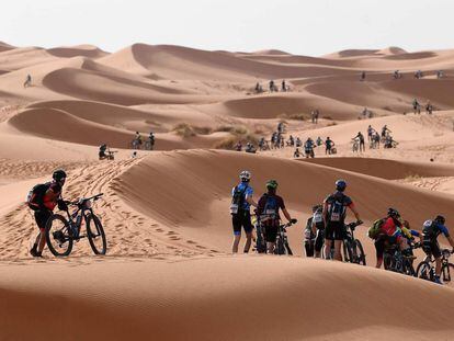 Participantes de la Titan Desert 2018 en Marruecos.