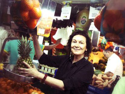 Clara S&aacute;nchez, fotografiada en el Mercado de los Mostenses. 