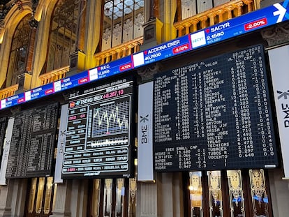 Bolsa de Madrid, este jueves.