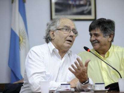 Adolfo P&eacute;rez Esquivel y Carlos Slepoy.